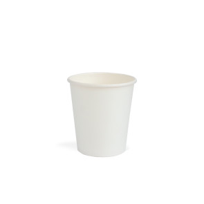 Gobelet à café blanc revêtement PLA 210ml/ 7oz