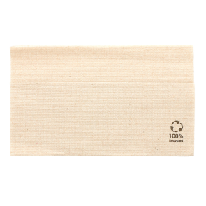 serviette de table brune pliée au milieu (FSC®)