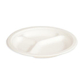 Assiette 3 compartiments ronde, 26 cm 