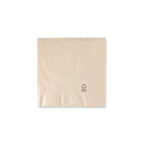 Serviette marron moyenne - double couche